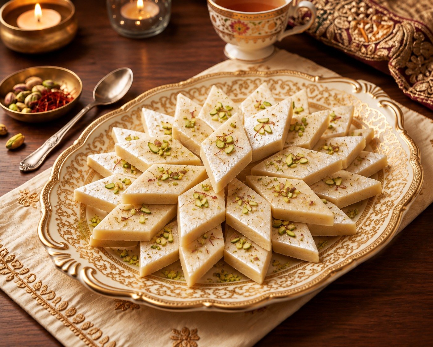 Luxury Kaju Katli Slices - A R Penda